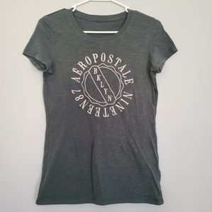 Aeropostale Green Graphic Short Sleeve Tee